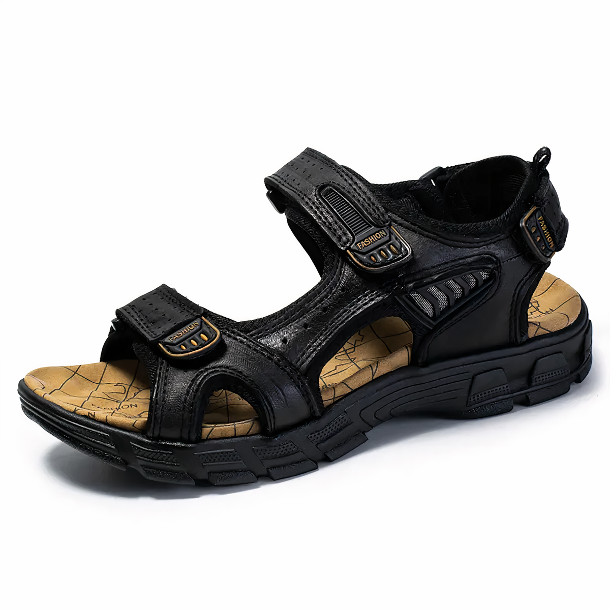 Men's Sandals | Open Toe Adjustable Velcro Leather