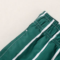 Men's Swimwear | Vertical Striped Drawstring Relaxed Fit