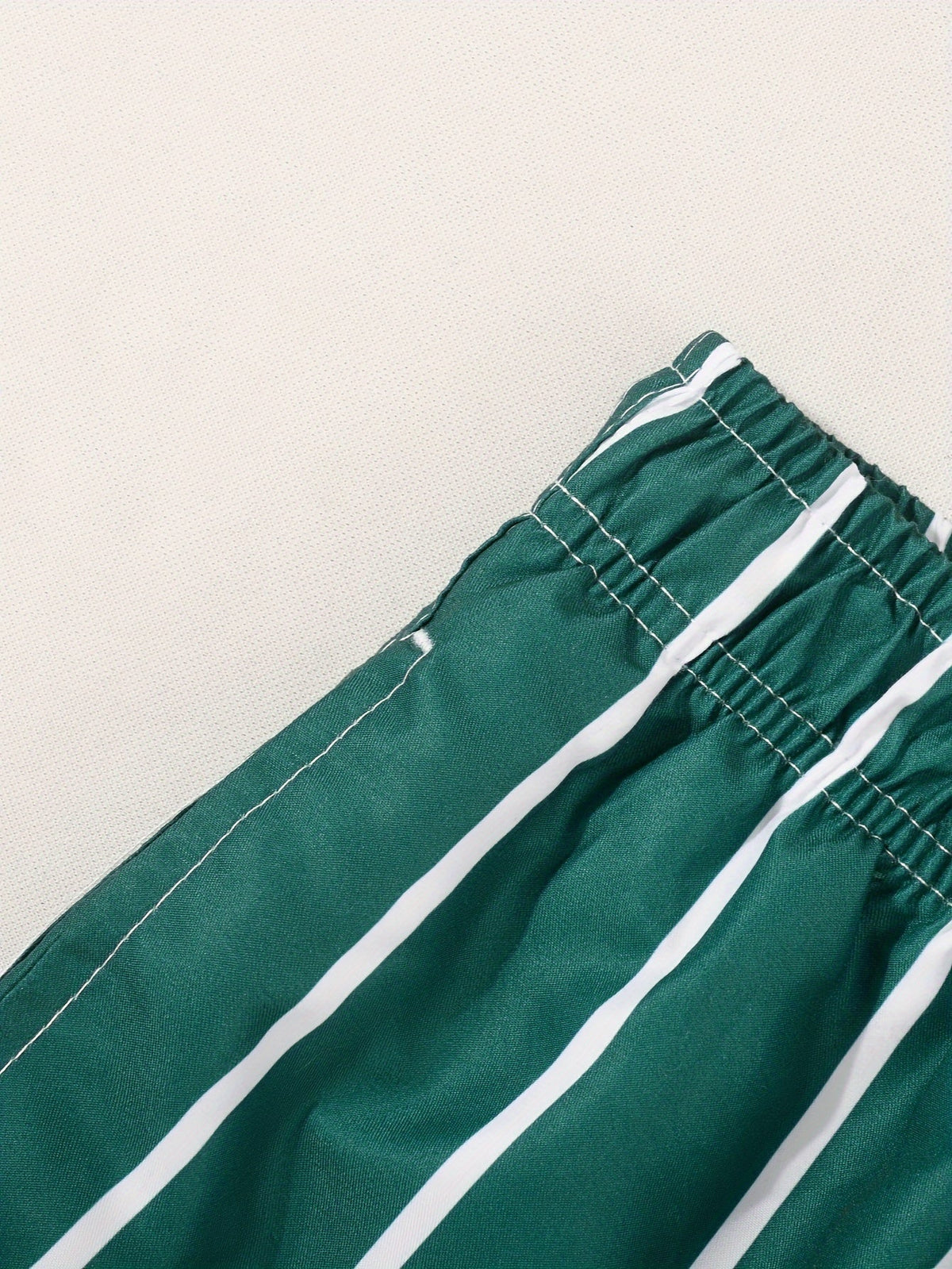 Men's Swimwear | Vertical Striped Drawstring Relaxed Fit