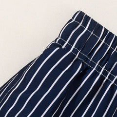 Men's Swimwear | Vertical Striped Drawstring Relaxed Fit