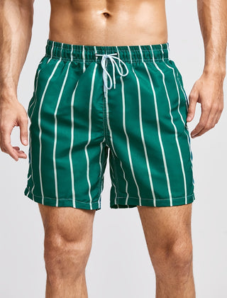 Men's Swimwear | Vertical Striped Drawstring Relaxed Fit