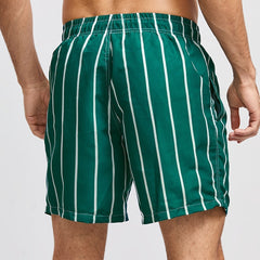 Men's Swimwear | Vertical Striped Drawstring Relaxed Fit