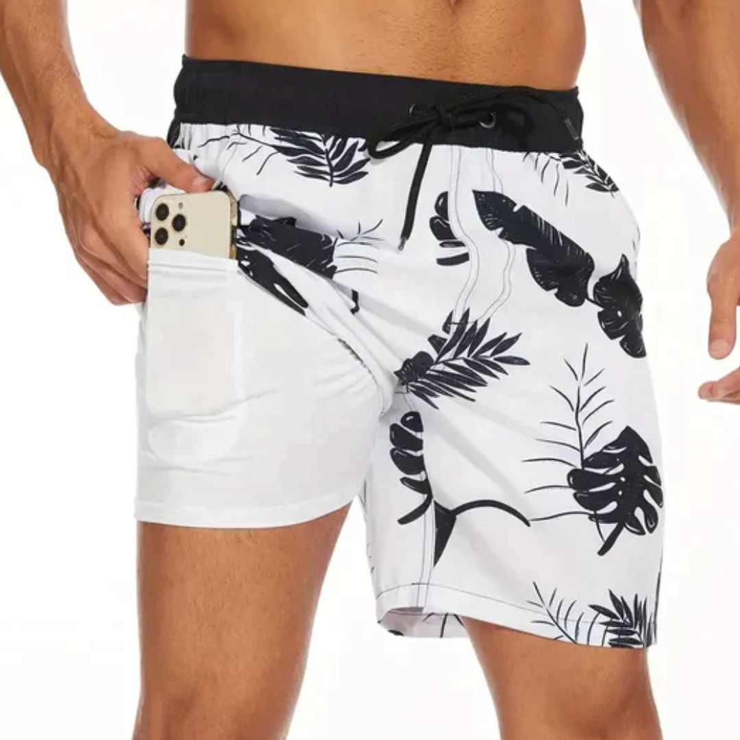Men's Swimwear | Drawcord Waist Inner Liner Pocket