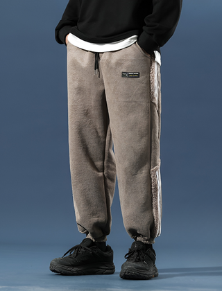 Men's Track Pants | Baggy Fit Side Stripe Tapered Cuff