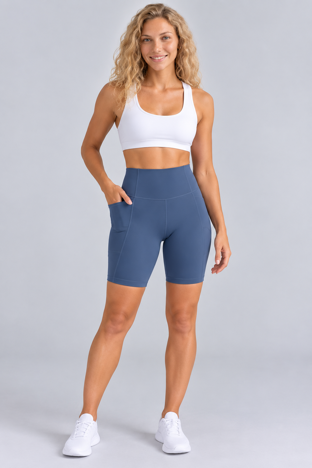 Women's Mini Shorts | High Waist Fitted Side Pockets
