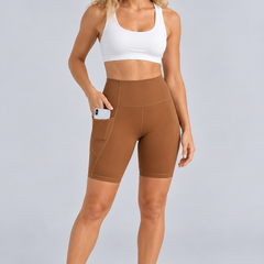 Women's Mini Shorts | High Waist Fitted Side Pockets