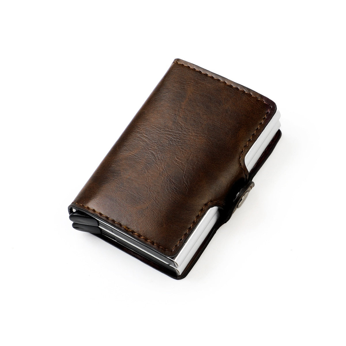 Men's Wallet | Pop-Up Card Holder Aluminium Leather RFID