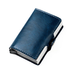 Men's Wallet | Pop-Up Card Holder Aluminium Leather RFID