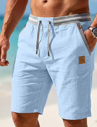 Men's Linen Shorts | Drawstring Relaxed Fit Deep Pockets
