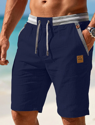 Men's Linen Shorts | Drawstring Relaxed Fit Deep Pockets