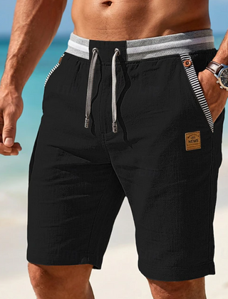 Men's Linen Shorts | Drawstring Relaxed Fit Deep Pockets
