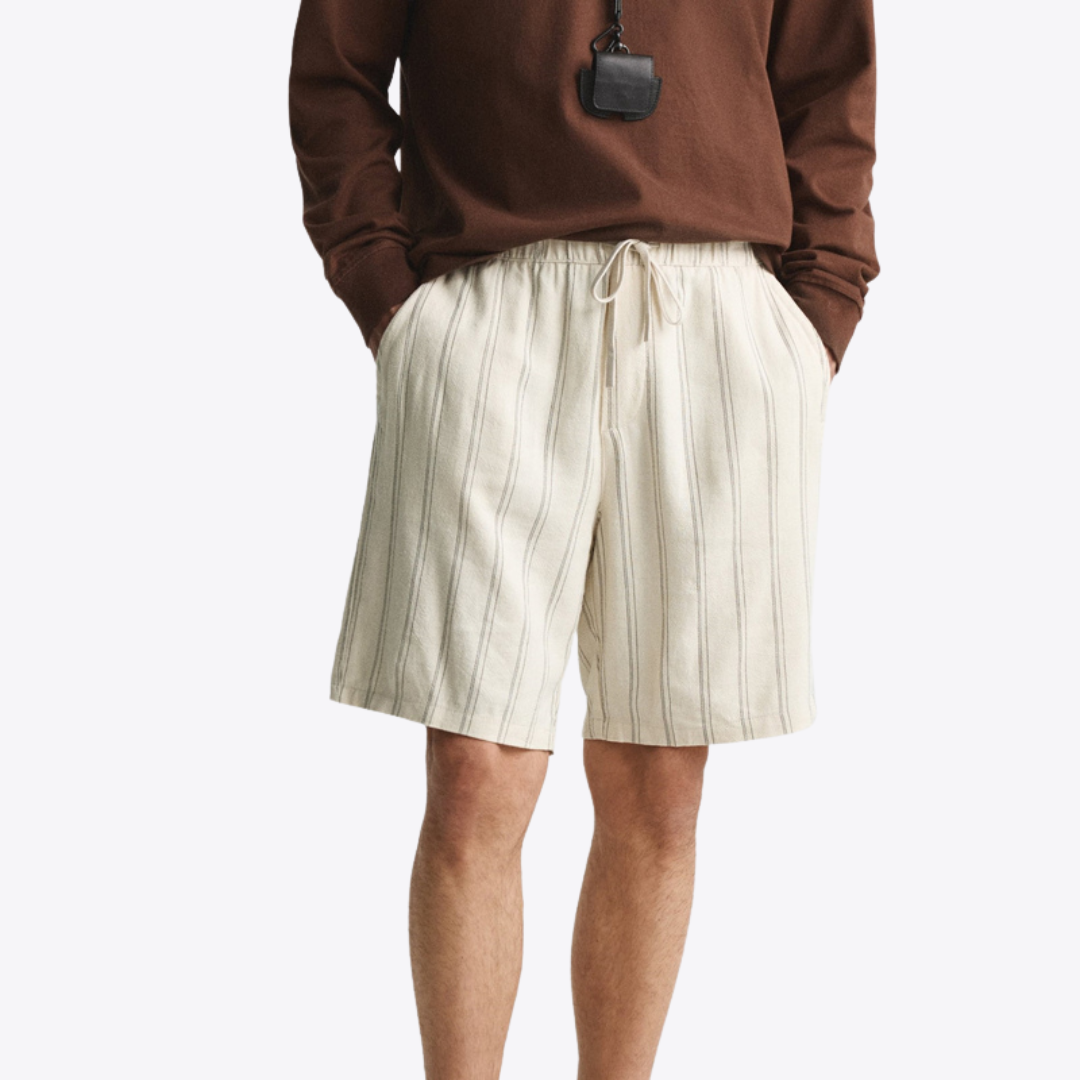 Men's Tailored Shorts | Relaxed Fit Drawstring Pockets