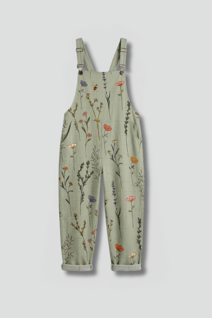 Women's Jumpsuit | Square Neckline Adjustable Straps Wide Leg