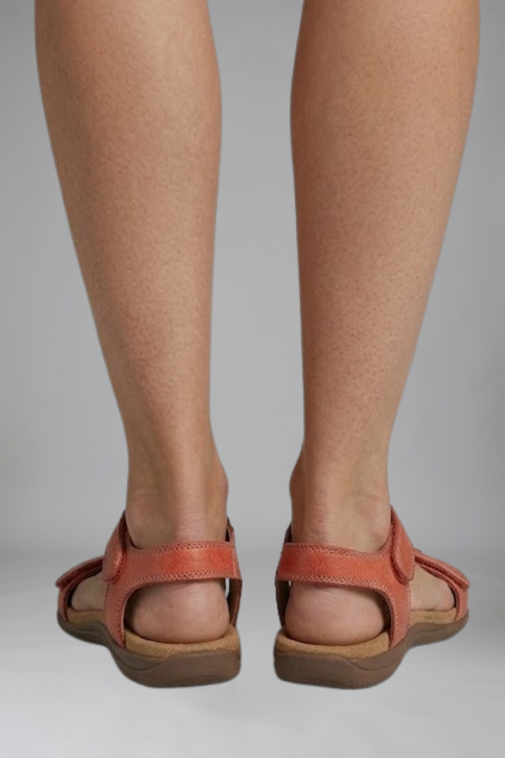 Women's Sandals | Open Toe T Strap Hook and Loop