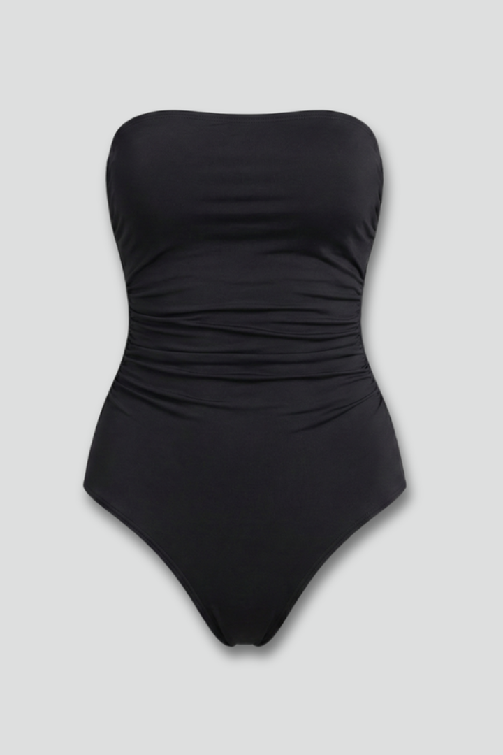 Women's Swimwear | Strapless Ruched Front High-Cut