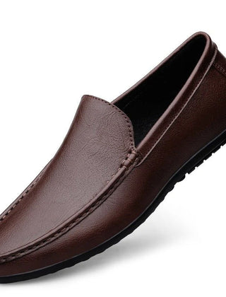 Men's Loafers | Slip-On Leather Closed Toe Textured Sole