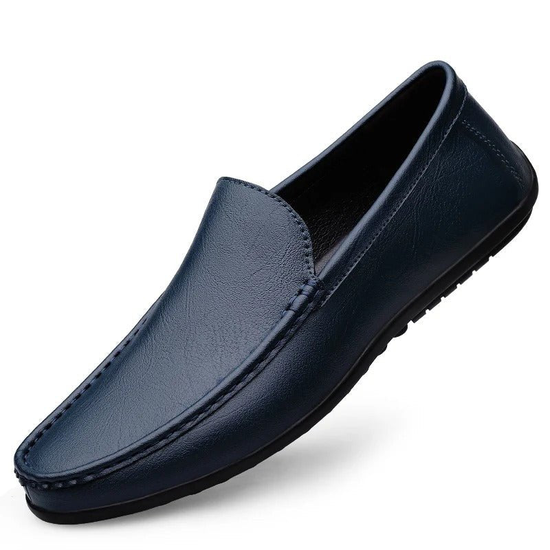 Men's Loafers | Slip-On Leather Closed Toe Textured Sole