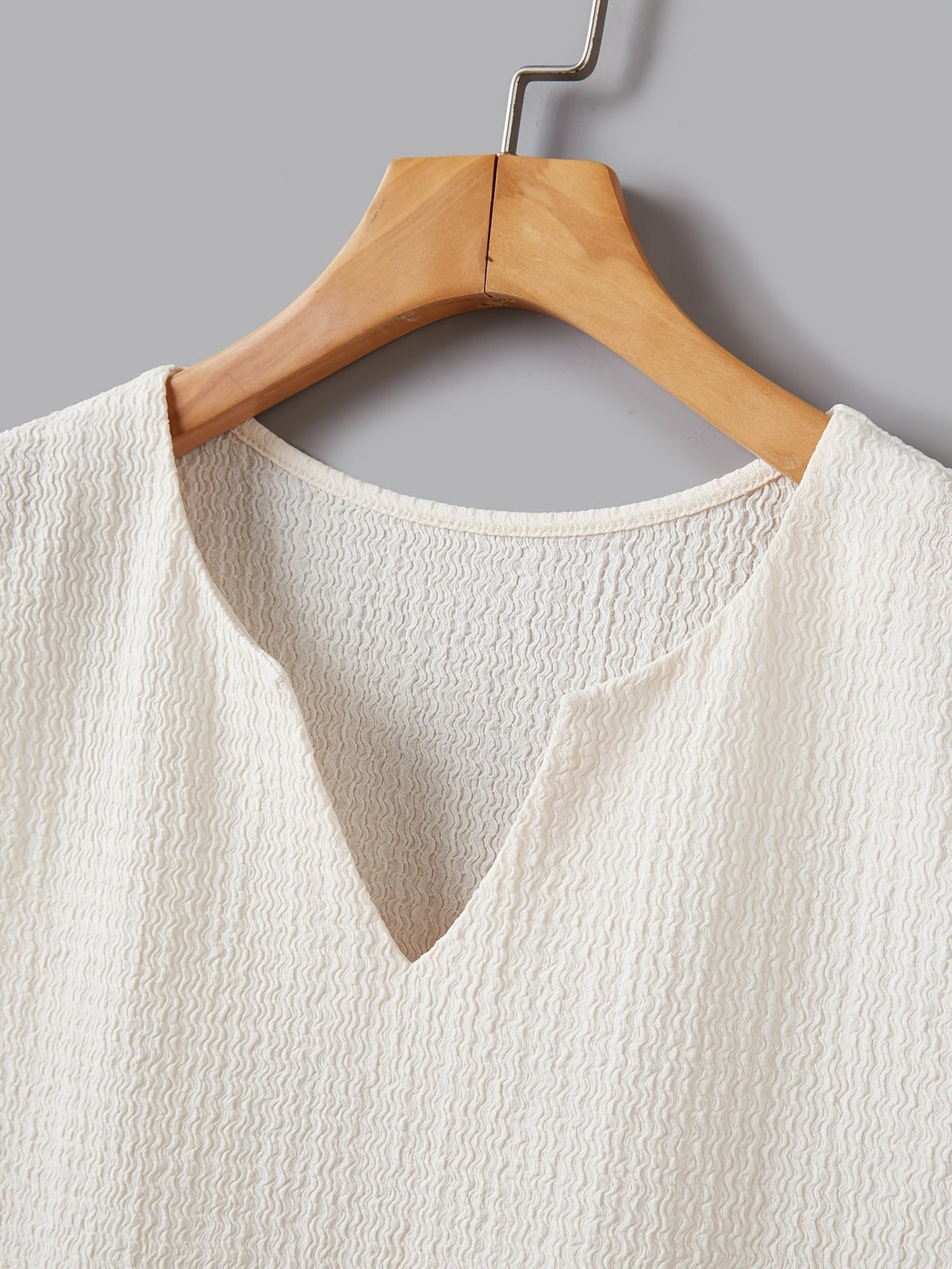 Men's Singlet Top | V-Neck Sleeveless Knit