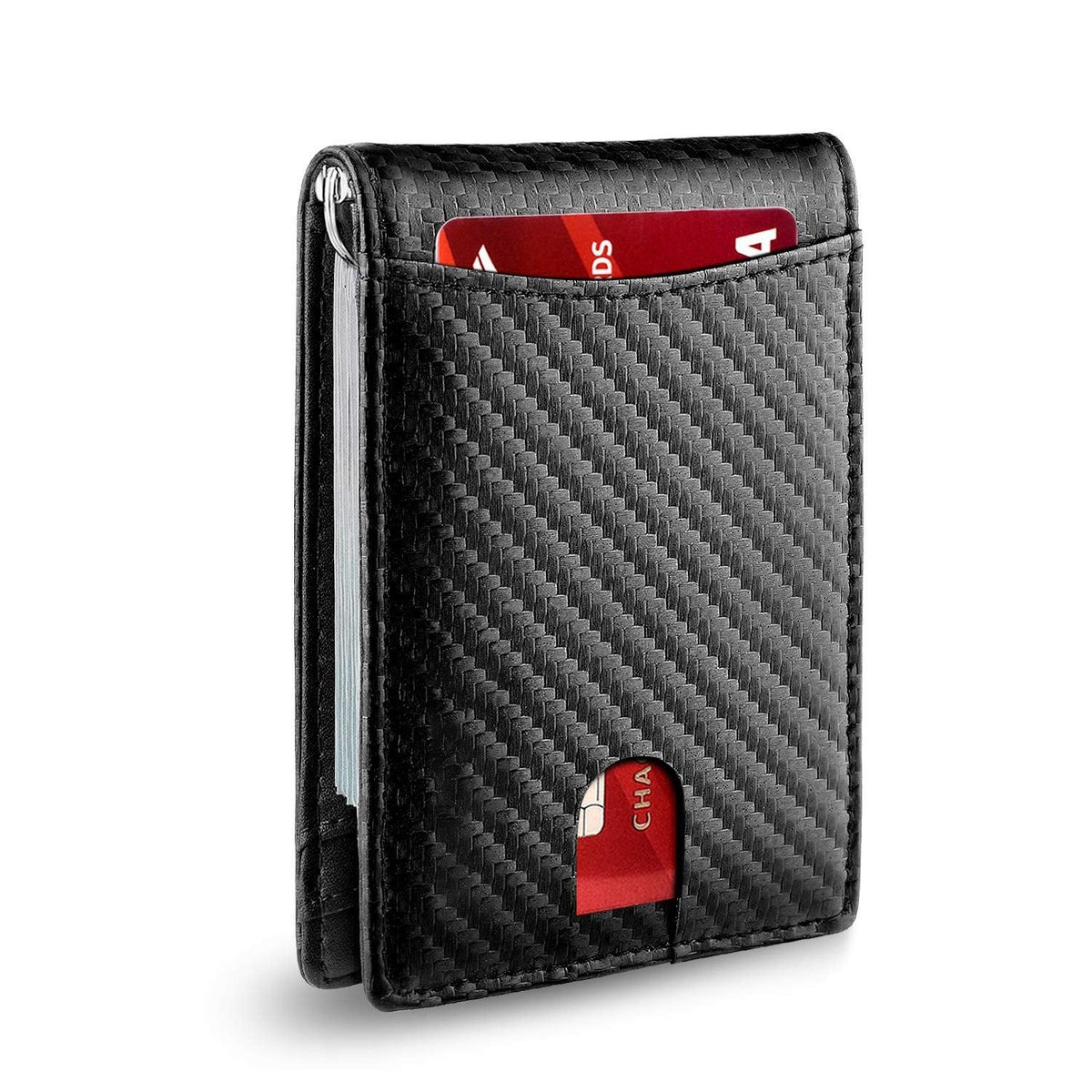 Men's Slim Wallet | RFID Blocking Faux Leather Card Holder
