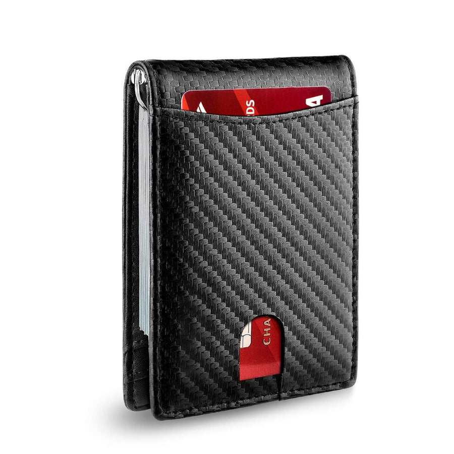 Men's Slim Wallet | RFID Blocking Faux Leather Card Holder