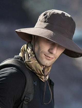 Men's Bucket Hat | Wide Brim Adjustable Chin Strap