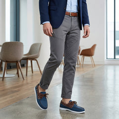Men's Boat Shoe | Leather Round Toe Lace Closure