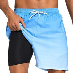 Men's Sport Shorts | Geometric Print Drawstring Quick-Dry