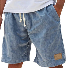 Men's Linen Shorts | Drawstring Waist Relaxed Fit Side Pockets