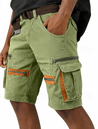 Men's Cargo Shorts | Denim Cargo Pockets Belted