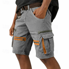 Men's Cargo Shorts | Denim Cargo Pockets Belted