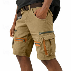 Men's Cargo Shorts | Denim Cargo Pockets Belted