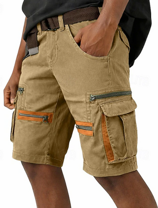 Men's Cargo Shorts | Denim Cargo Pockets Belted