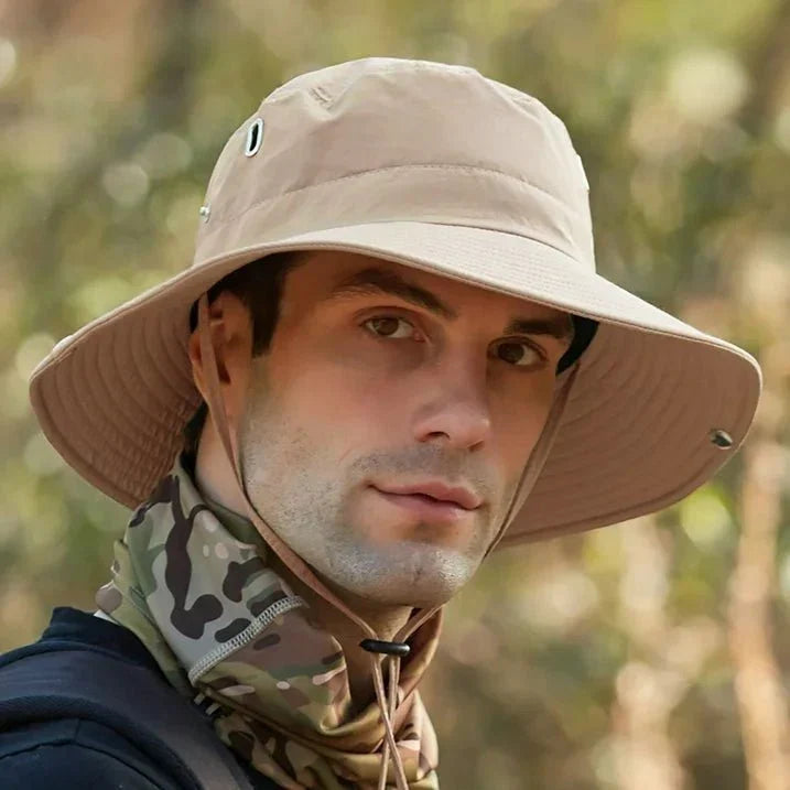 Men's Bucket Hat | Wide Brim Adjustable Chin Strap