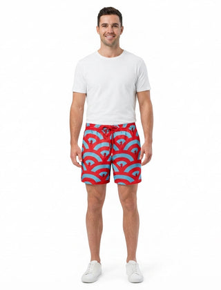 Men's Sport Shorts | Geometric Print Drawstring Quick-Dry
