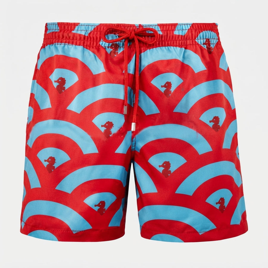Men's Sport Shorts | Geometric Print Drawstring Quick-Dry