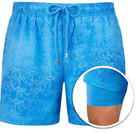 Men's Sport Shorts | Geometric Print Drawstring Quick-Dry