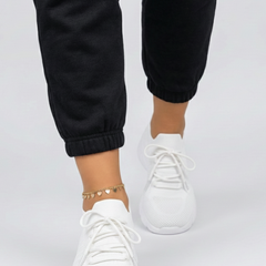 Women's Sneakers | Knit Upper Lace-Up Low-Top Textured Sole