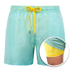 Men's Sport Shorts | Geometric Print Drawstring Quick-Dry