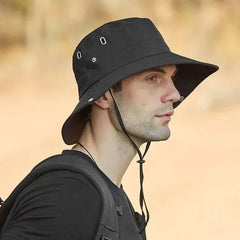 Men's Bucket Hat | Wide Brim Adjustable Chin Strap