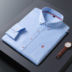 Men's Work Shirt | Button Down Collar Long Sleeve Cotton