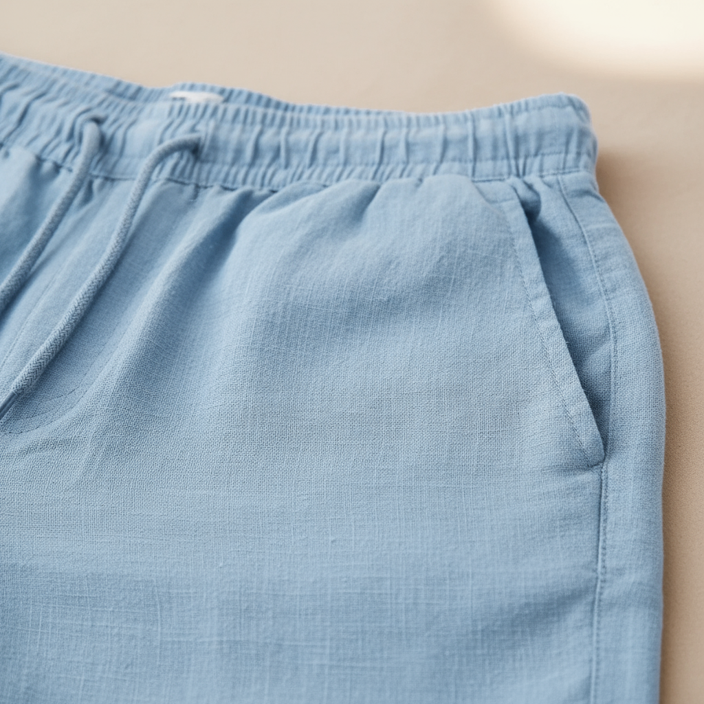 Men's Linen Shorts | Drawstring Waist Relaxed Fit Lightweight