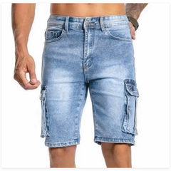 Men's Tailored Shorts | Knee Length Cargo Denim
