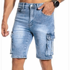 Men's Tailored Shorts | Knee Length Cargo Denim