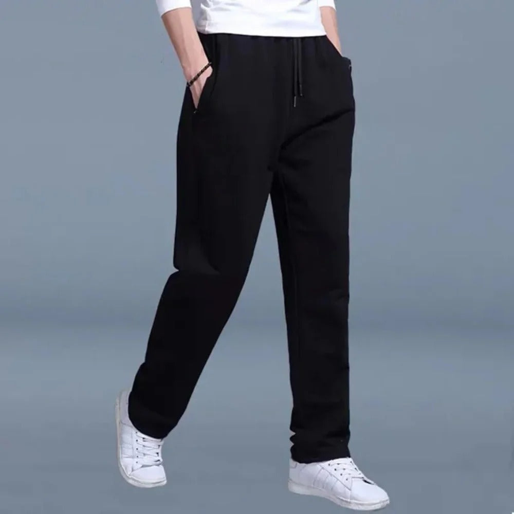 Men's Track Pants | Elastic Waist Drawstring Relaxed Fit