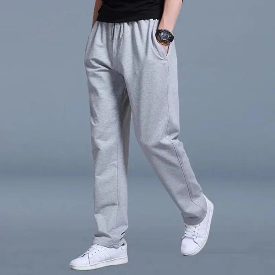 Men's Track Pants | Elastic Waist Drawstring Relaxed Fit