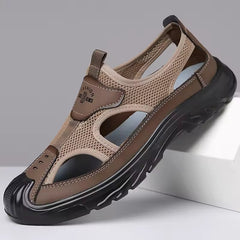 Sandals For Men | Closed Toe Mesh Slip-On Cushioned Sole