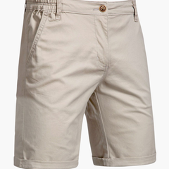 Men's smart casual chino shorts in versatile comfort fit. Perfect for summer everyday wear & tailored men's fashion.