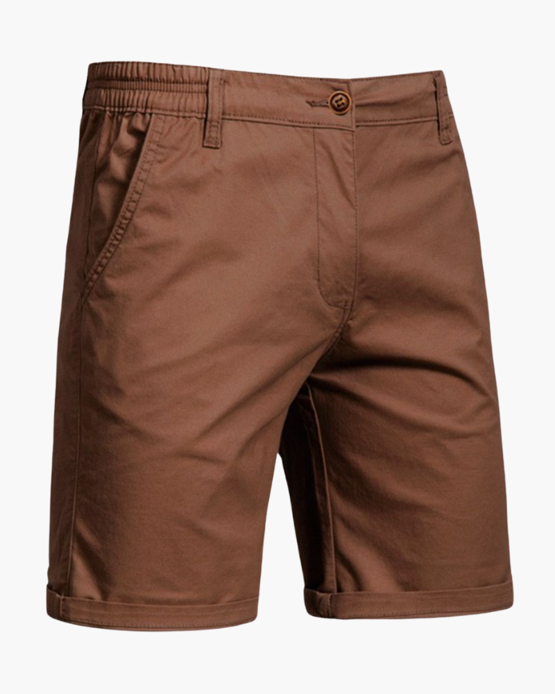Versatile men's smart casual chino shorts, comfort fit. Perfect for summer outings, everyday wear & men's fashion.