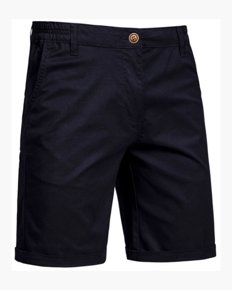 Breathable men's chino shorts, smart casual style. Comfortable for summer, everyday wear & men's fashion.