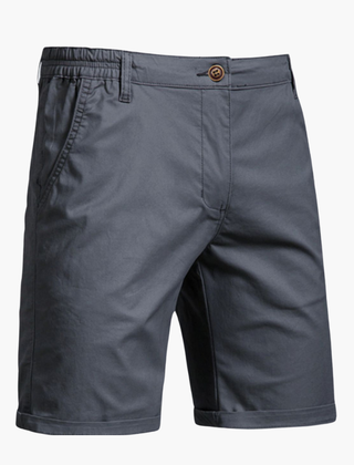 Comfortable waistline on men's smart casual chino shorts. Versatile for summer & everyday men's fashion.